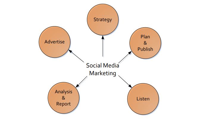 Social Medias Number of Users per month